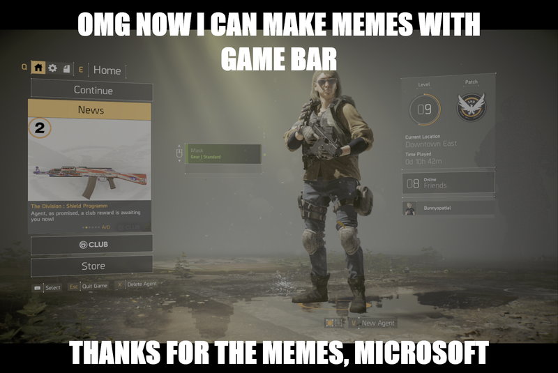 Illustration for article titled New Windows Game Bar Does Spotify, Friends And Memes